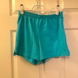 Soffee Medium turquoise cheerleading shorts